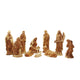 10.25" Large Wooden Nativity Set