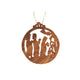 Hand Carved Olive Wood Wise Men Christmas Ornament