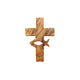 Handmade Olive Wood Wall Cross With Fish