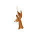 Olive Wood Angel Christmas Ornament