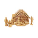Wooden Nativity Set 5.5" With Stable
