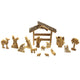 Wooden Nativity Set - Story Of Christmas 15 pcs