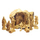 Unique Olive Wood Nativity Set With Cave