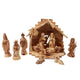 Olive Wood Handmade Nativity Set 12pcs from Bethlehem, The Holy Land